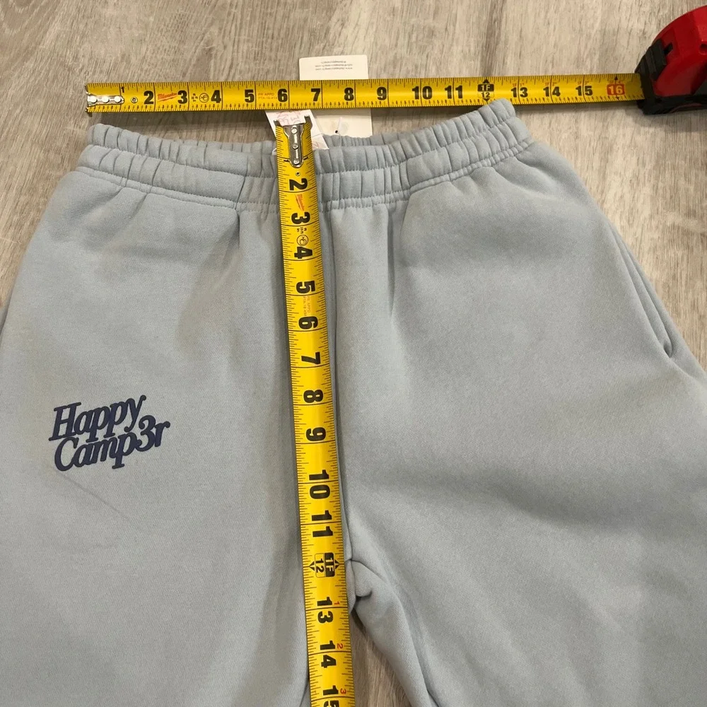 Happy Camp3r Puff Series Sweatpants Blue Small NWT Cozy Joggers Lounge Heavy